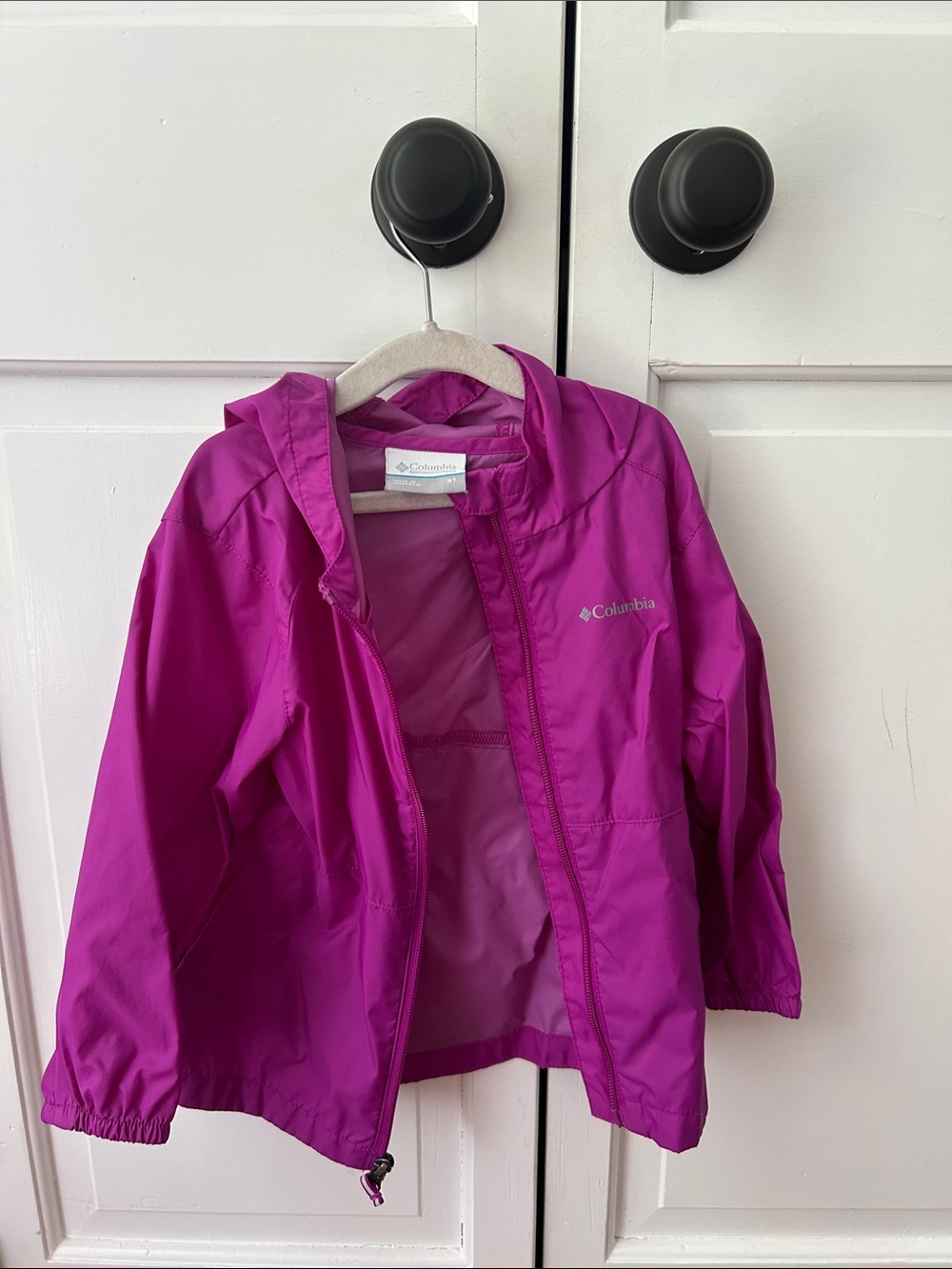 Columbia Kids Toddler Purple Hooded Rain Jacket